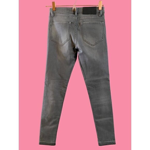Allsaints Mast Fit Panel Gray Skinny Jeans 27 new without tags - Picture 2 of 11